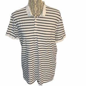 3/$30🛍 H&M Basic Collared Striped Tee Size Large